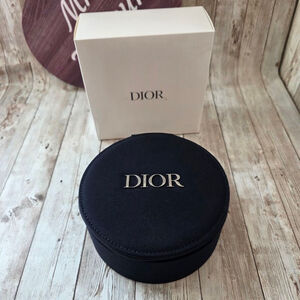 Women's Dior Navy Round Cosmetic Bag